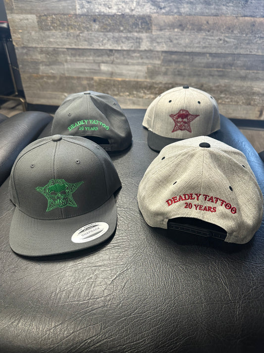 Deadly 20th Anniversary Edition Skull Flatbill Snapback Hats
