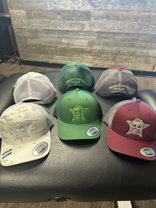 Deadly 20th Anniversary Edition Skull Snapback Trucker Hats