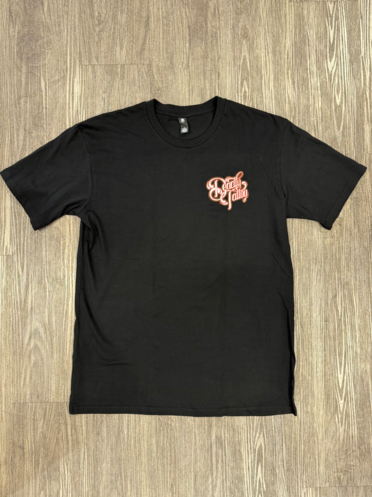Red Neon Hannya Design Unisex Deadly T-shirt
