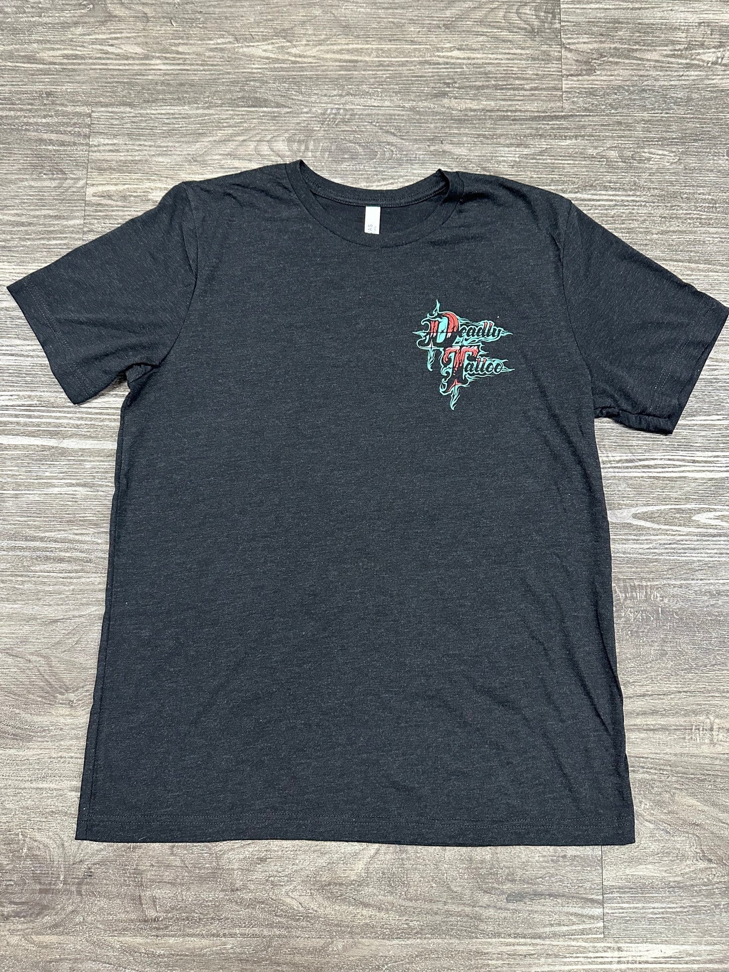Teal and Red Dragon Unisex Deadly T-shirt