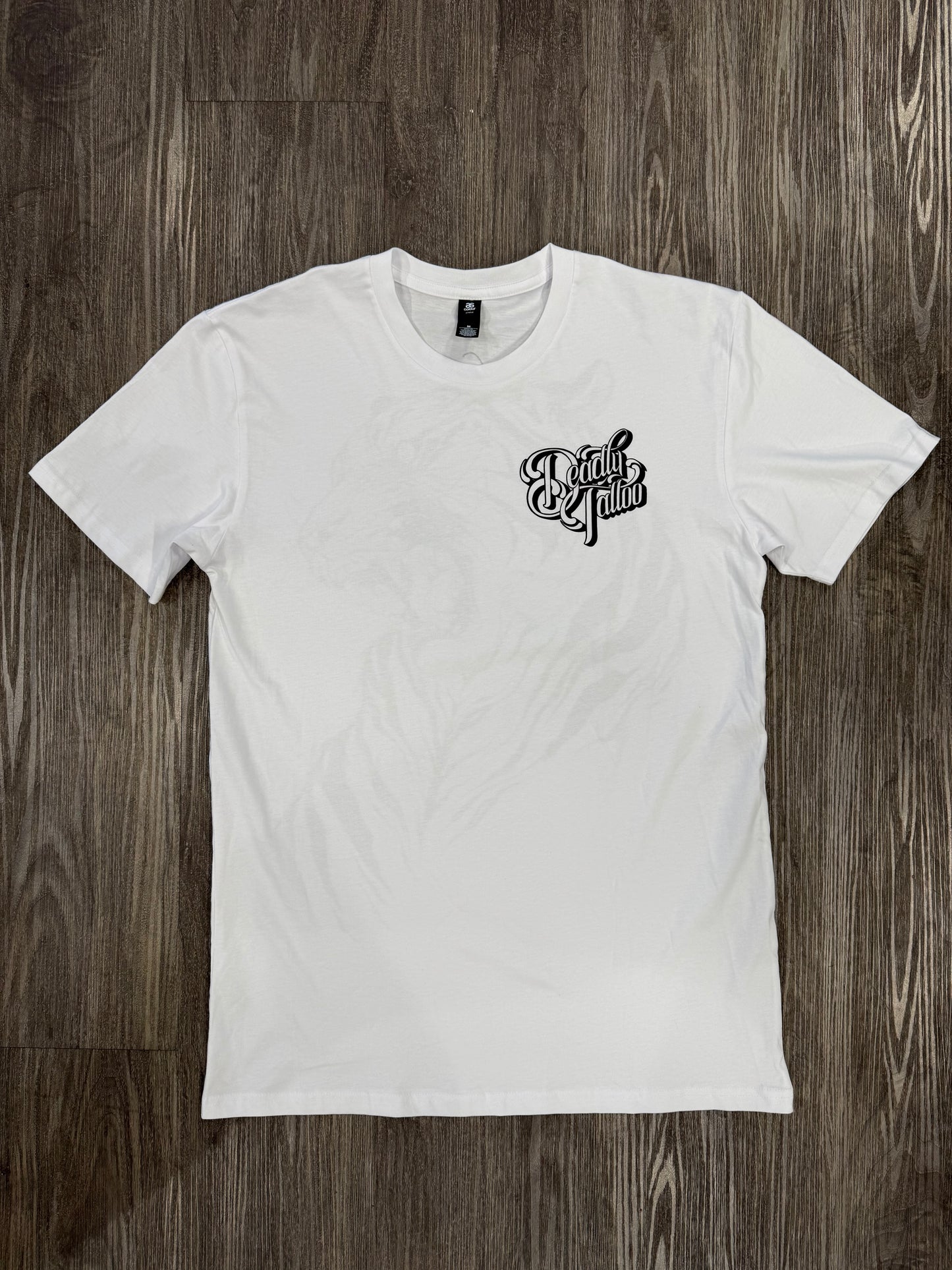 Tiger Unisex Deadly White Colour T-shirt