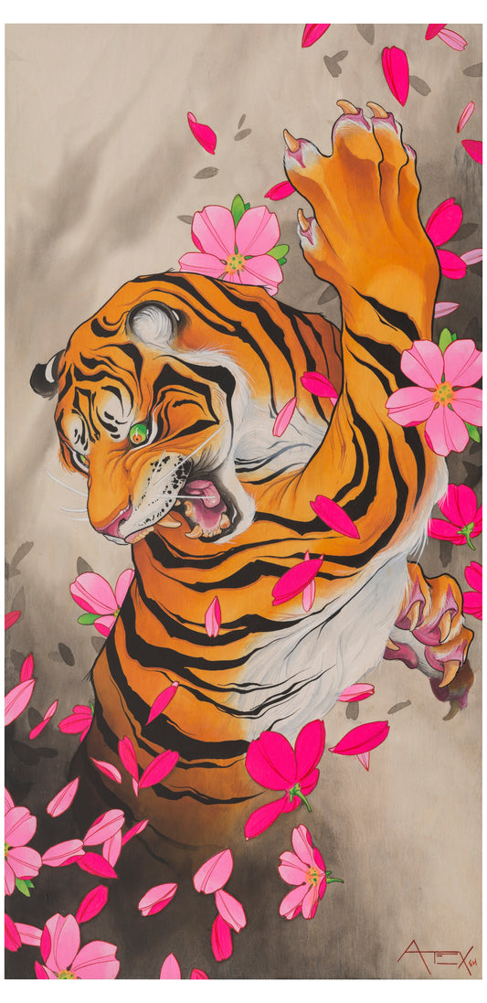 Tiger and Cherry Blossoms